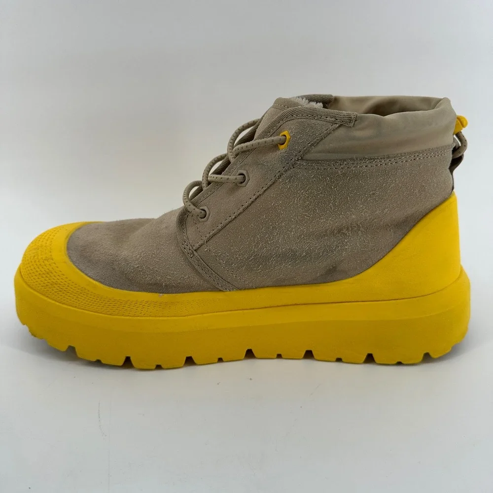 UGG Classic Mini Urban Tech Waterproof Boots Dune Canary Yellow Men 1112451 S 10